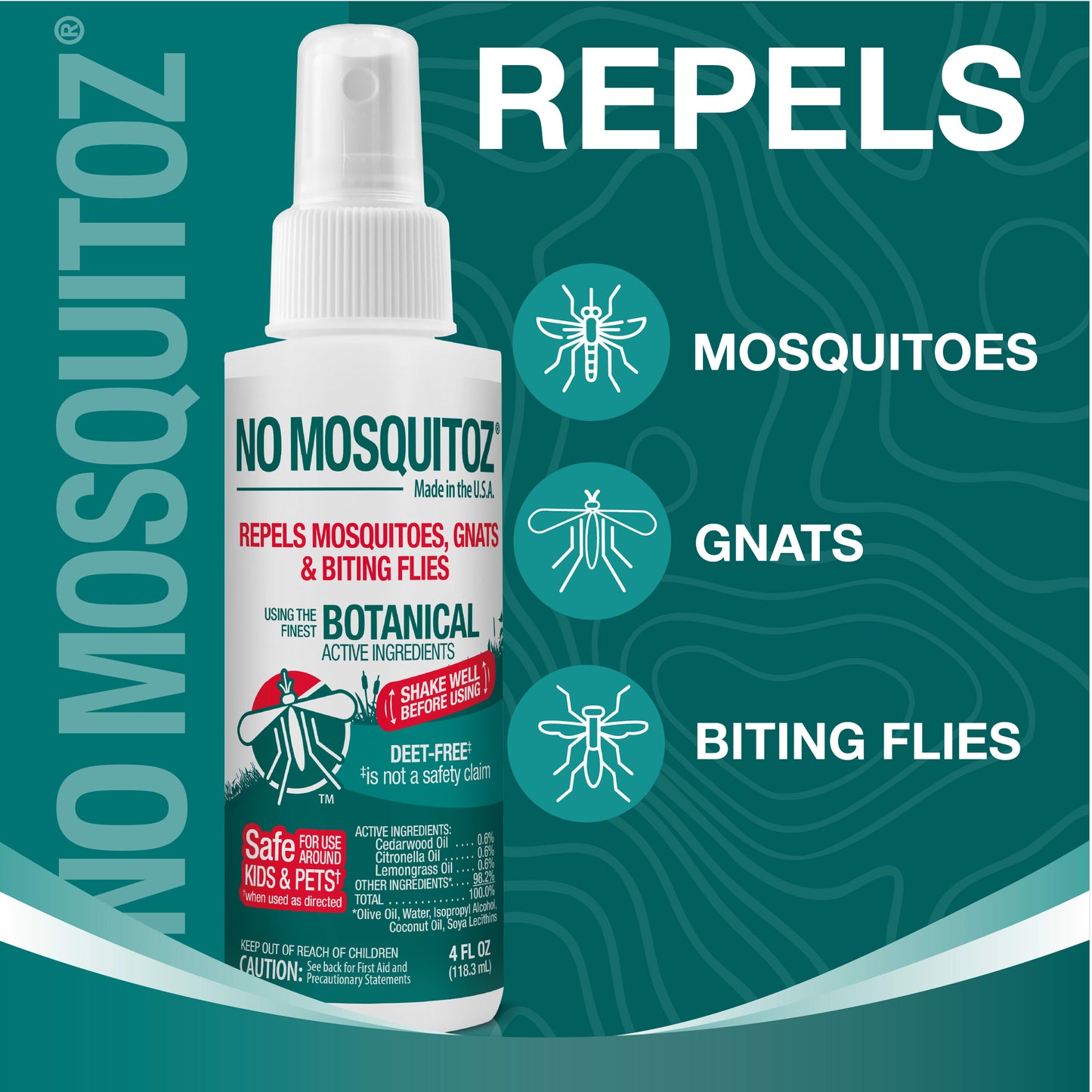 No Mosquitoz Insect Repellent - 4oz.