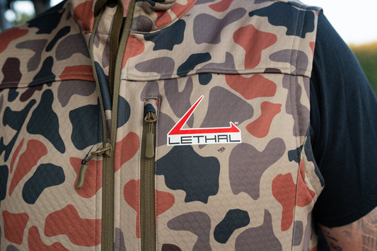 Lethal® Soft Shell Vest - Retro Marsh Camo