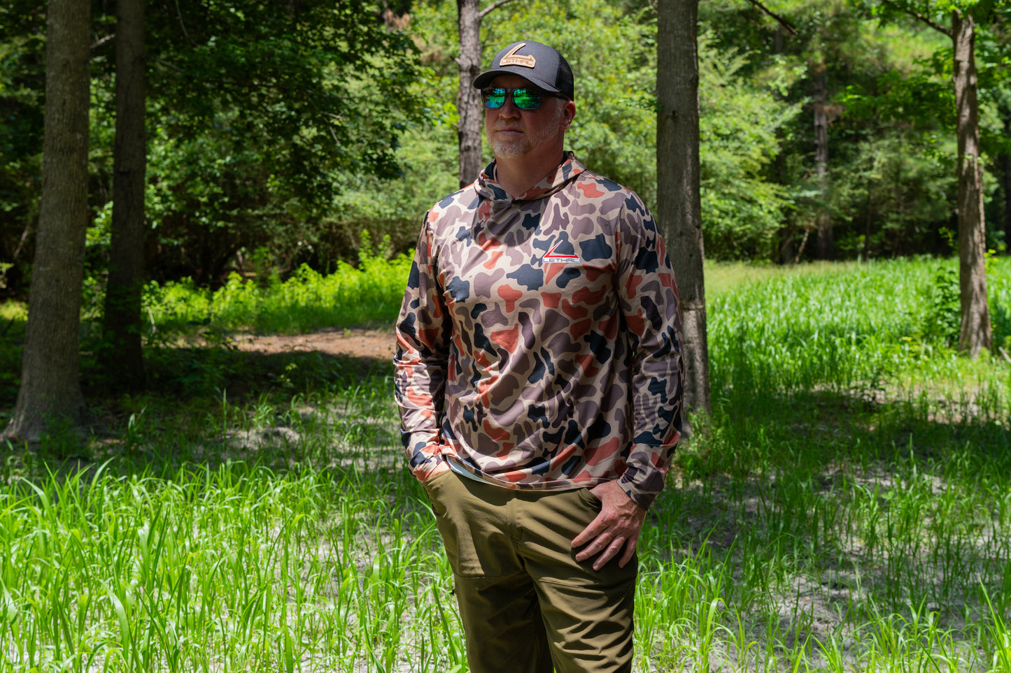 Lethal® Sun Hoodie - Retro Marsh Camo