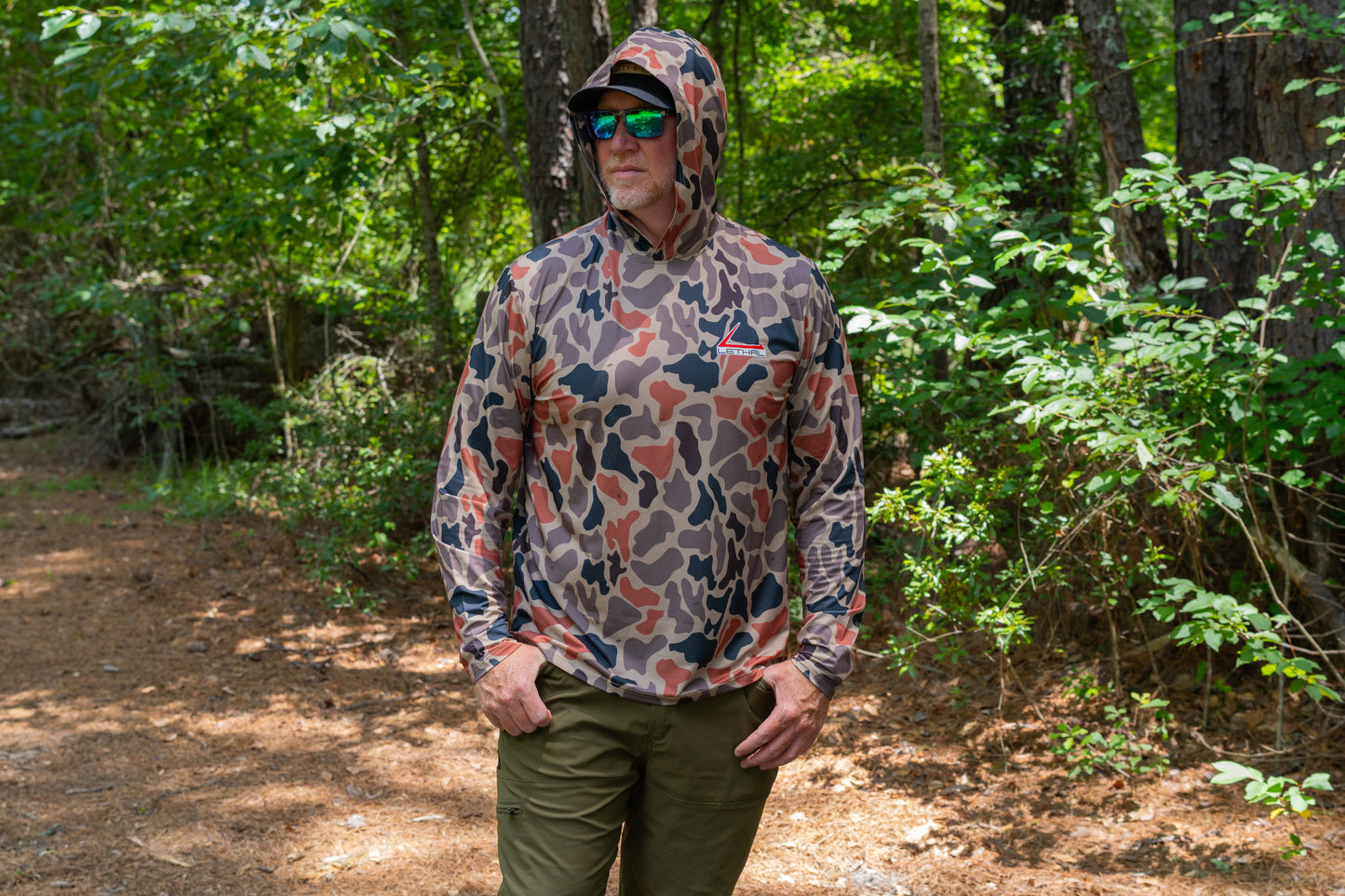 Lethal® Sun Hoodie - Retro Marsh Camo