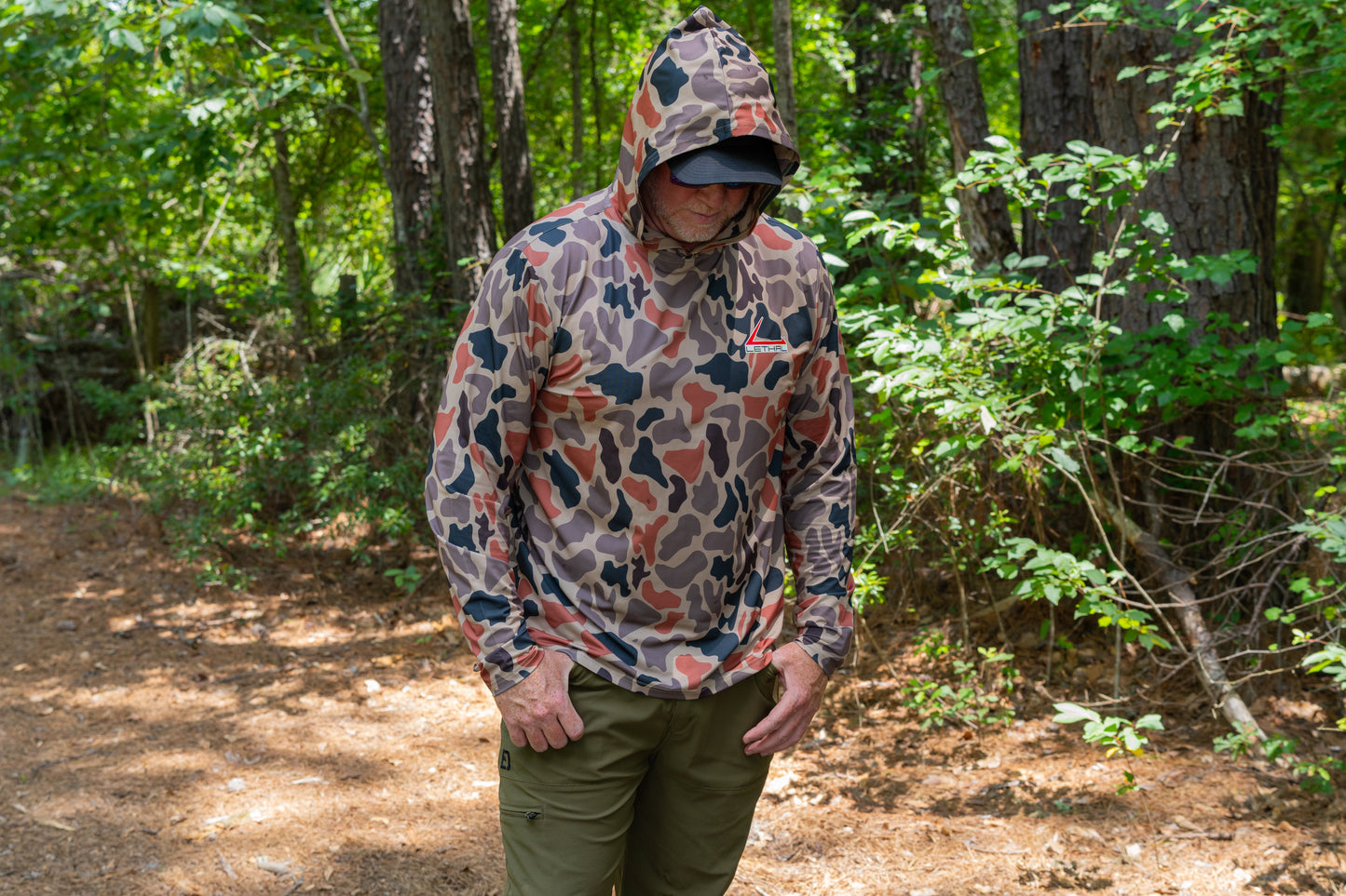 Lethal® Sun Hoodie - Retro Marsh Camo