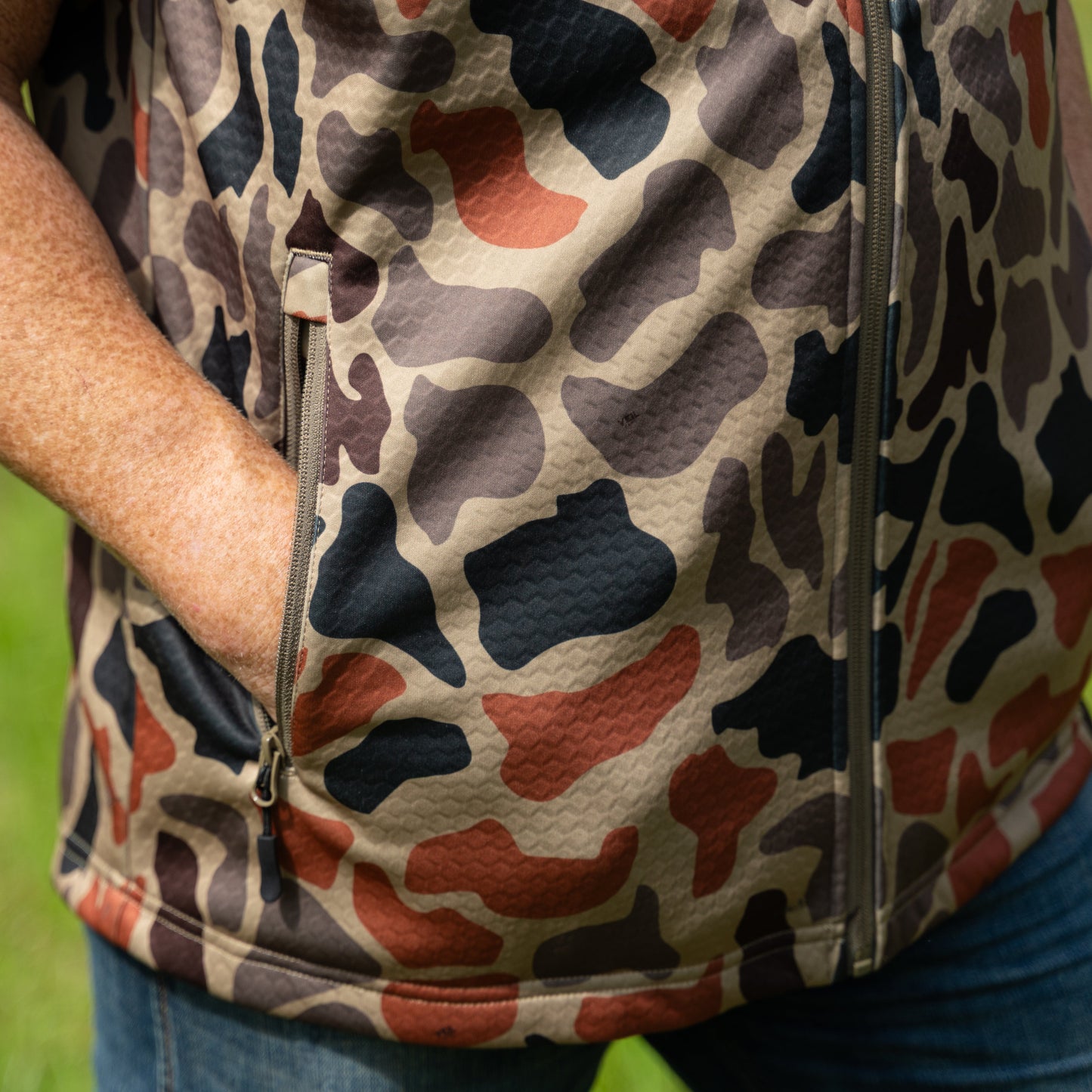 Lethal® Soft Shell Vest - Retro Marsh Camo