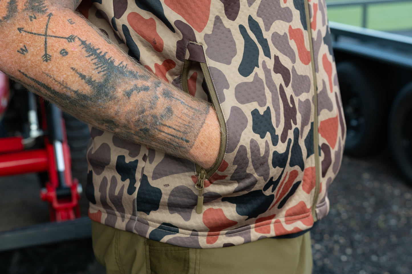 Lethal® Soft Shell Vest - Retro Marsh Camo