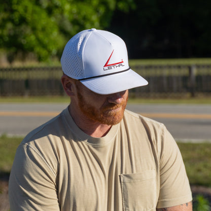 Lethal® White Structured Rope Snapback Hat