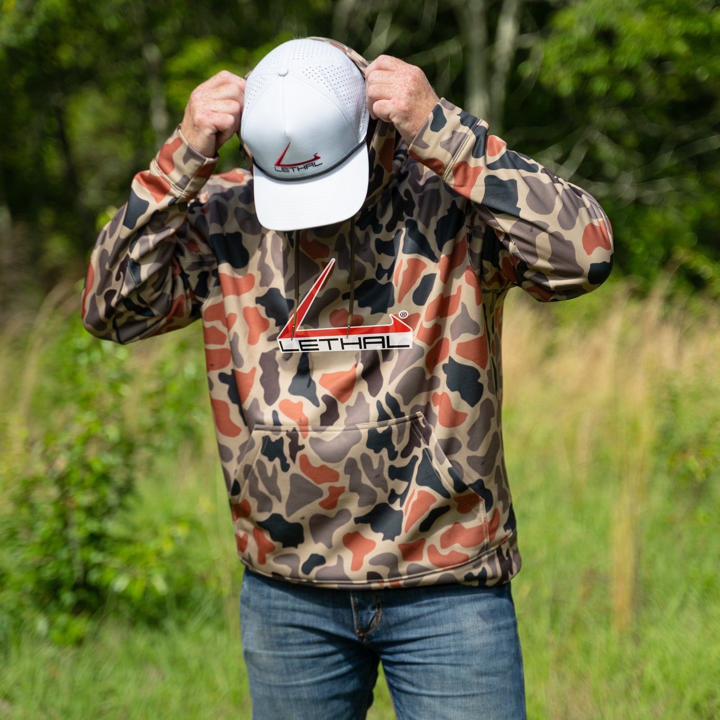 Lethal® Performance Hoodie - Retro Marsh Camo