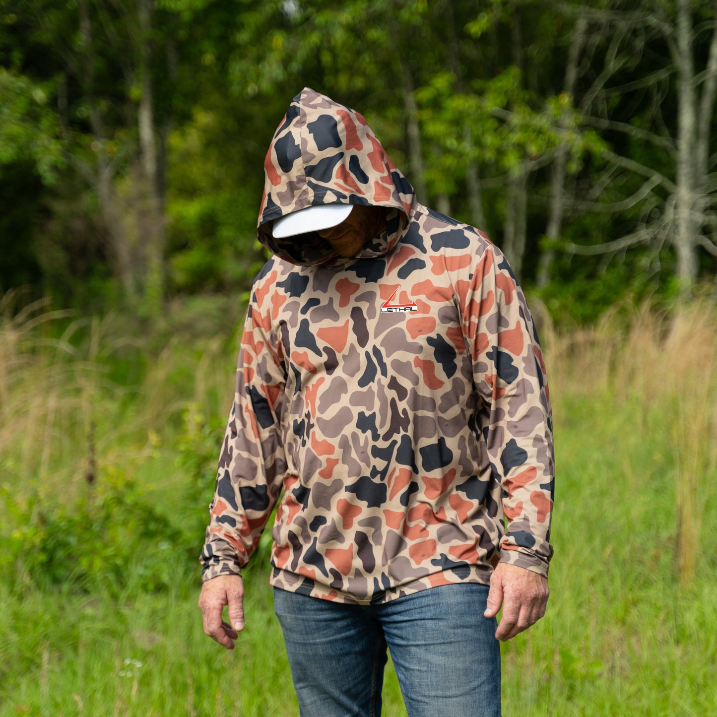 Lethal® Sun Hoodie - Retro Marsh Camo
