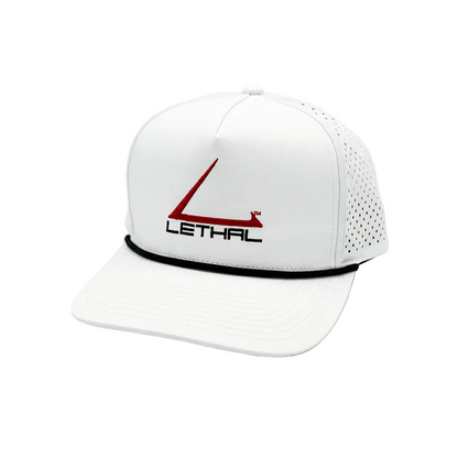 Lethal® White Structured Rope Snapback Hat
